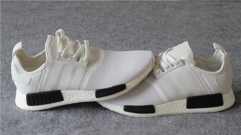 Real Boost Adidas NMD R1 Primeknit White Black